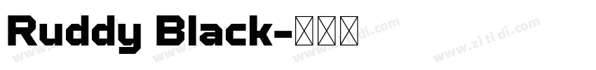 Ruddy Black字体转换